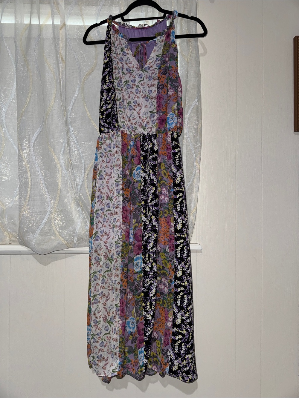Umgee Multicolor Floral Patchwork Maxi Dress